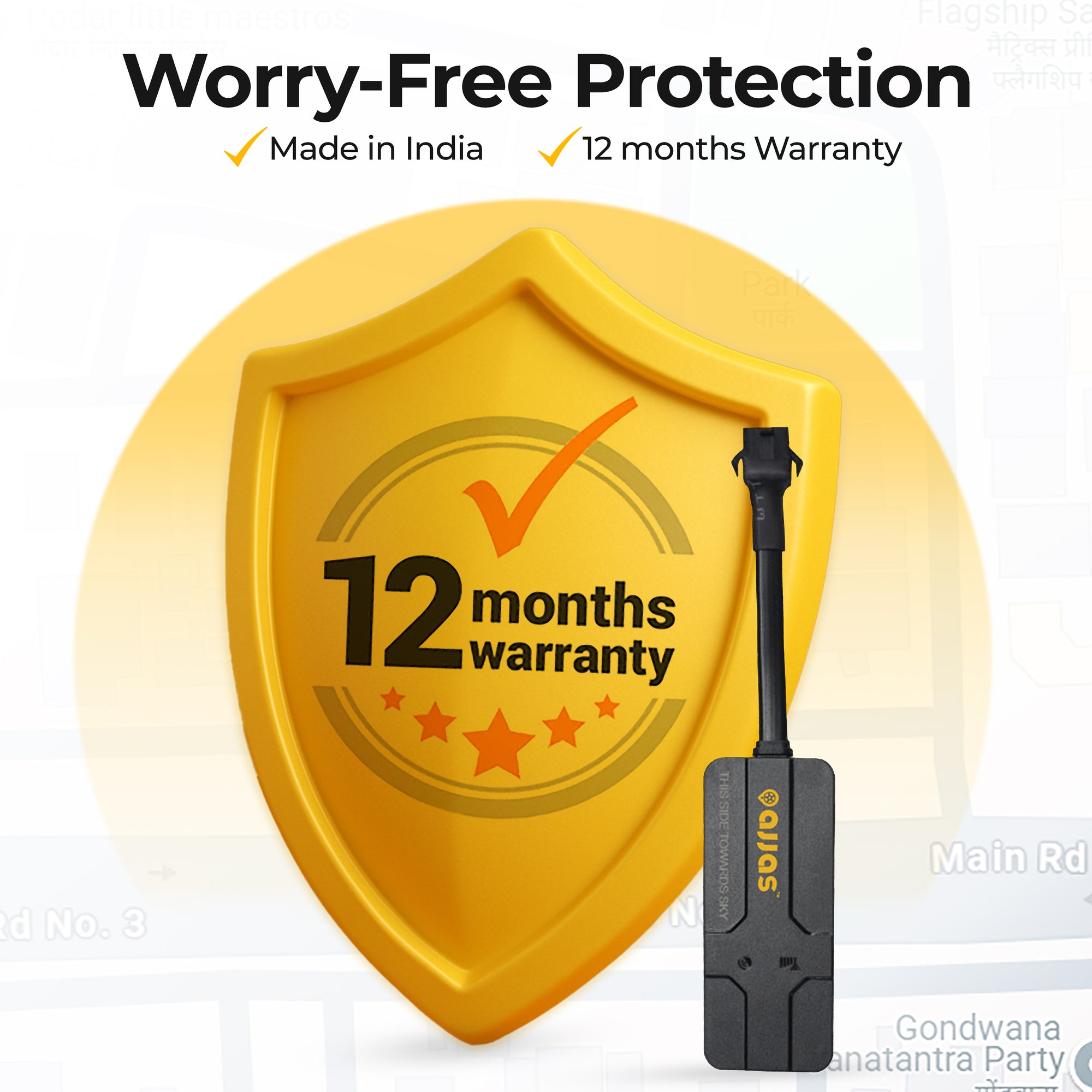 Ajjas Lite - Wired GPS Tracker for Car and Bike