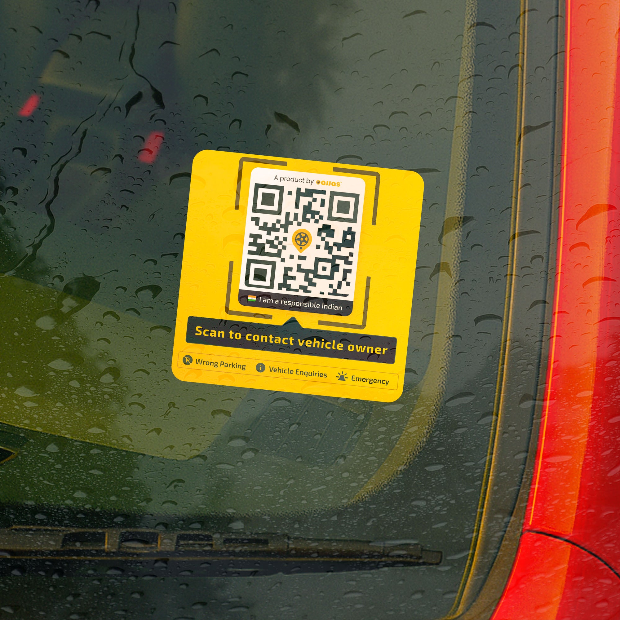 Reach Me Contact Sticker for Car and Bike