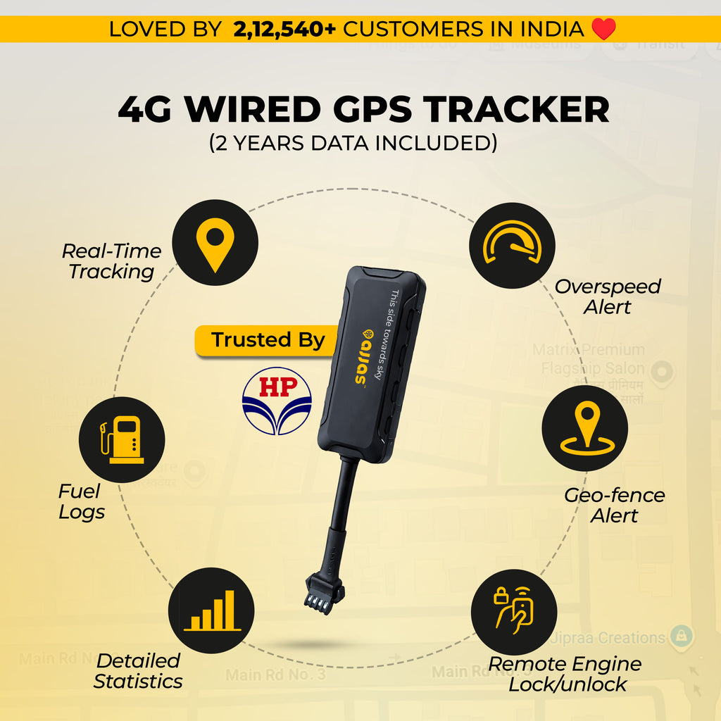 4G Wired GPS Tracker for Bike –2 Years Data Included