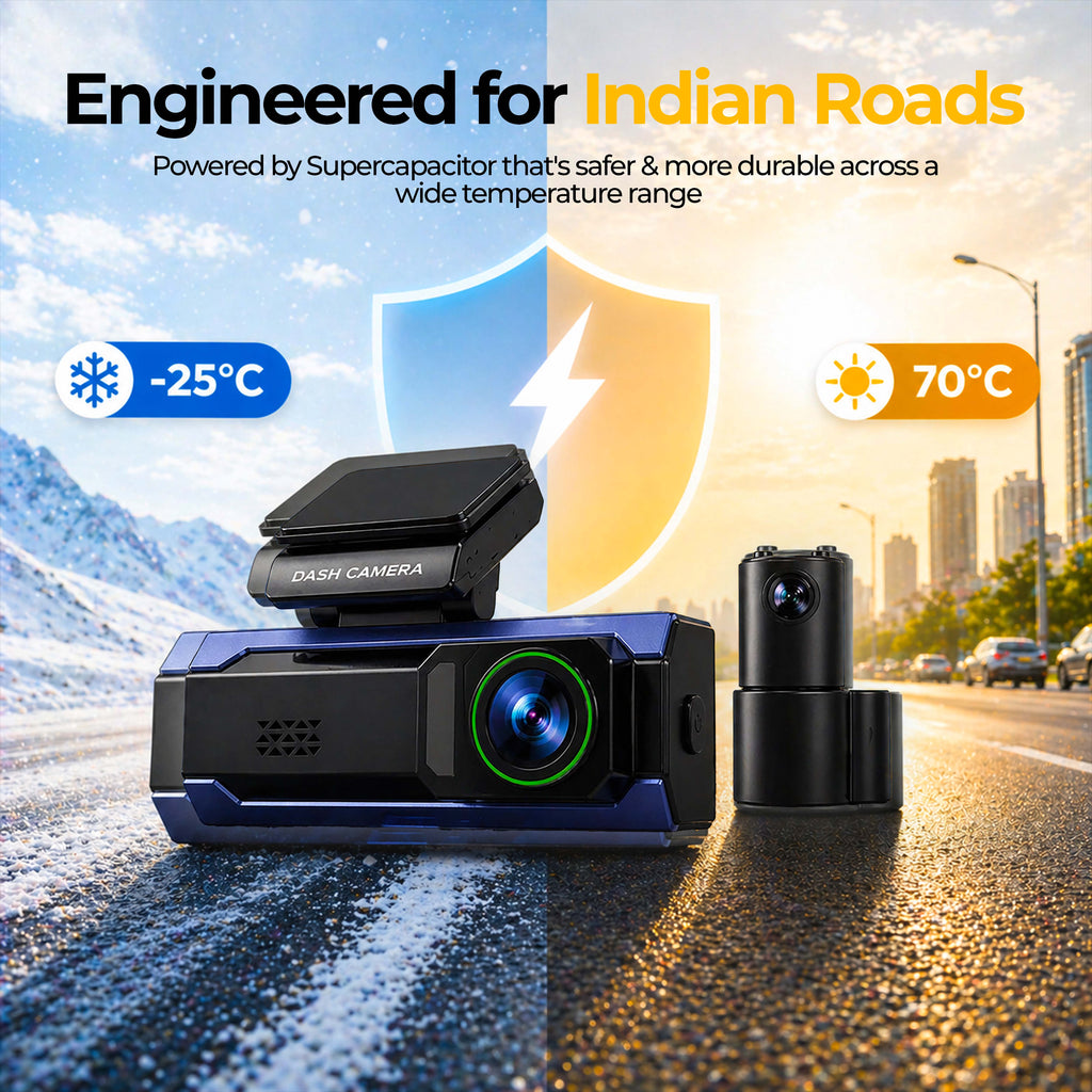 Ajjas 4K Ultra HD Dual Channel Car Dash Cam