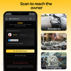 Reach Me Contact Sticker for Car and Bike