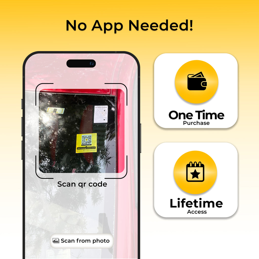 Reach Me Contact Sticker for Car and Bike