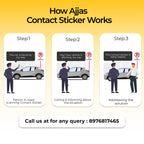Reach Me Contact Sticker for Car and Bike