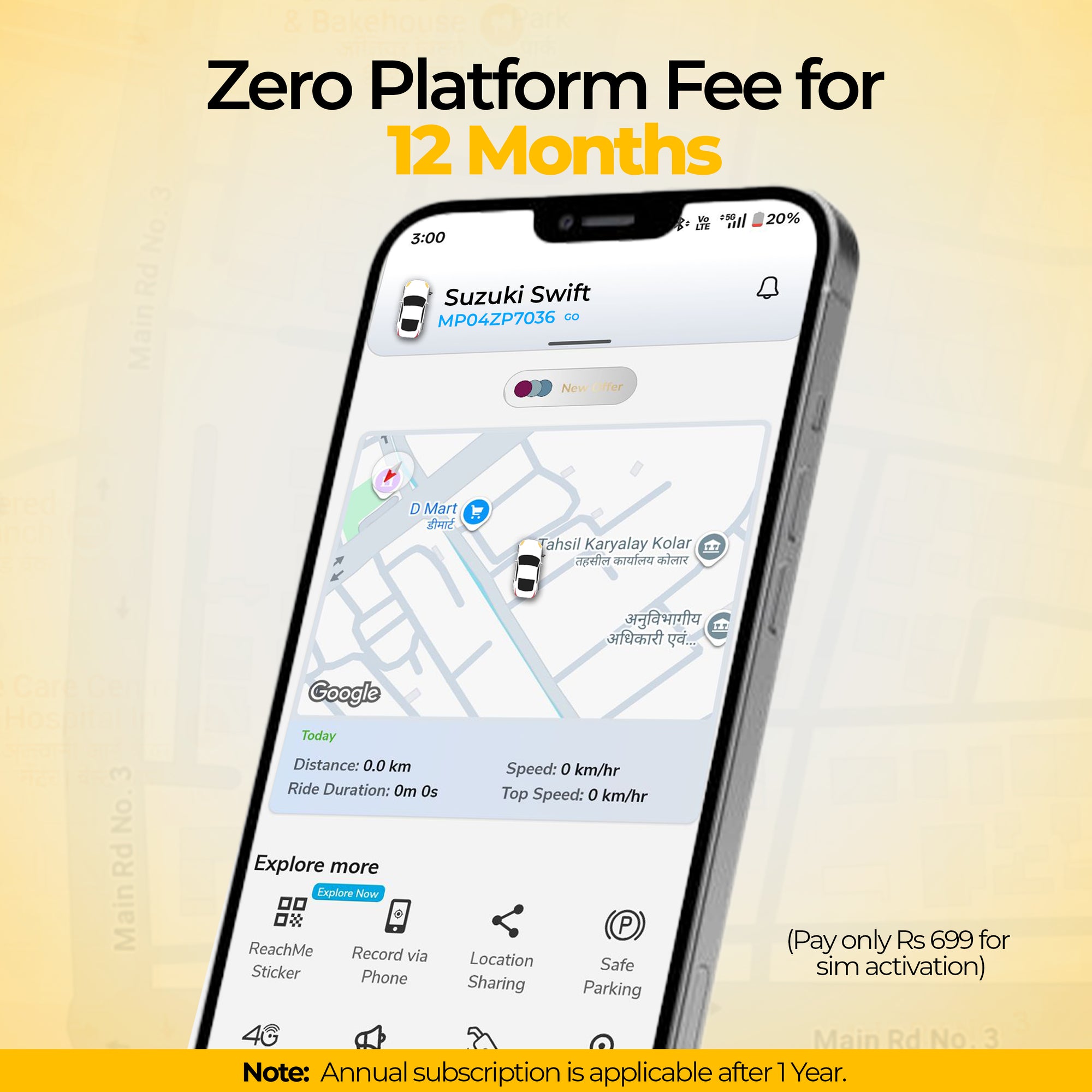 Wireless GPS Tracker for Car (Go)