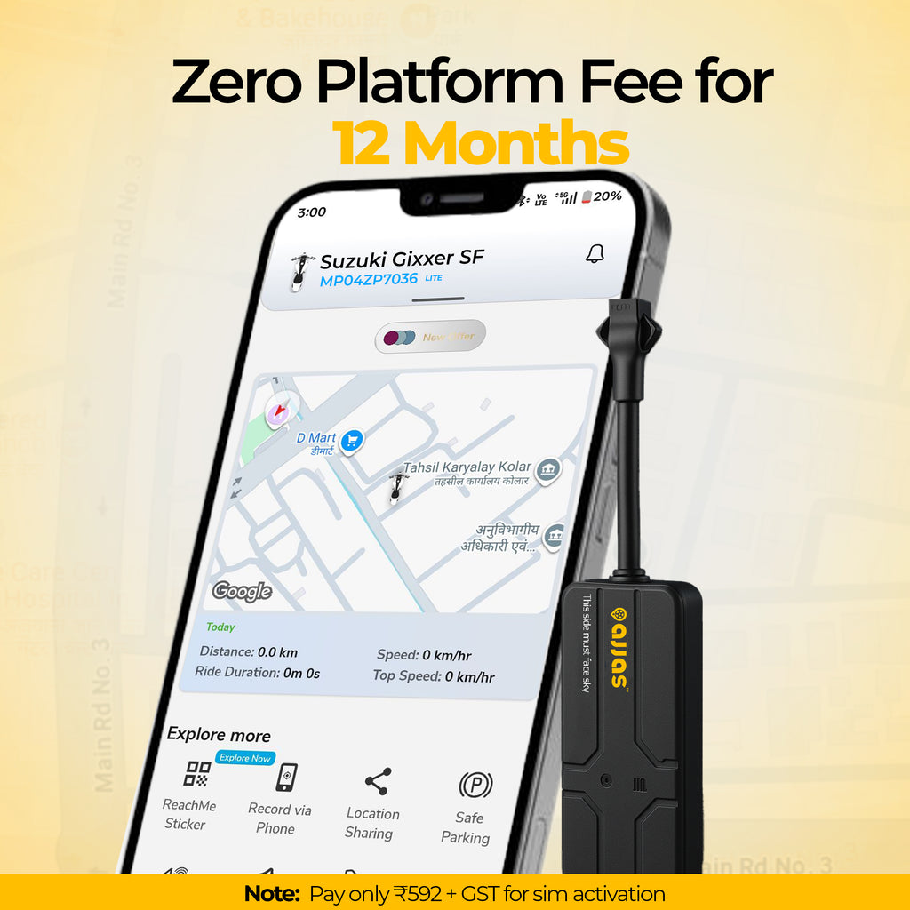 Wired GPS tracker for Bikes (Lite)