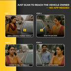 Reach Me Contact Sticker for Car and Bike