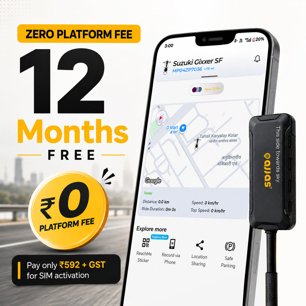 Wired 4G GPS tracker for Bikes and Cars (Lite 4G)